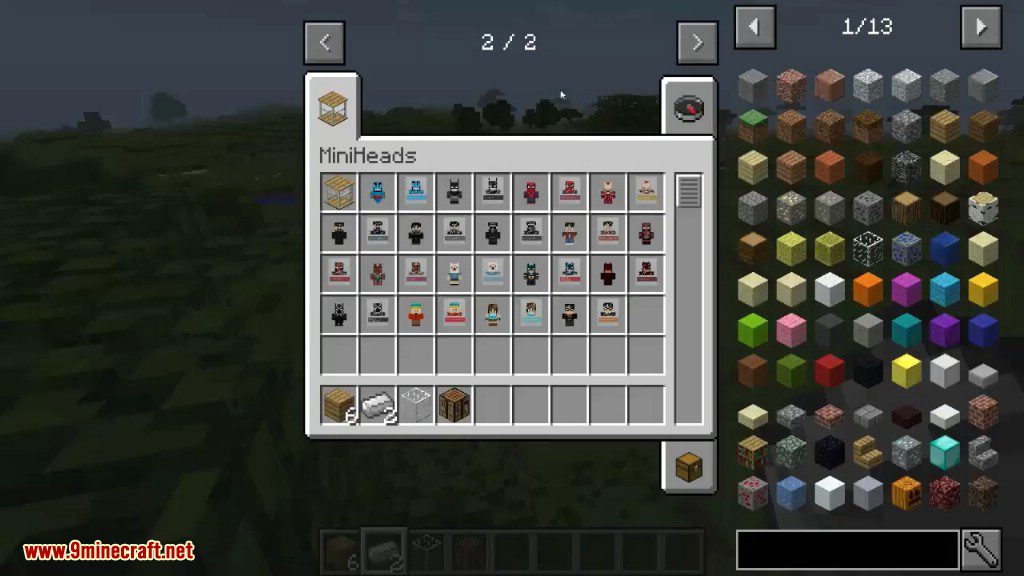 MiniHeads Mod 1.12.2, 1.11.2 (Collectable Figurines) 2