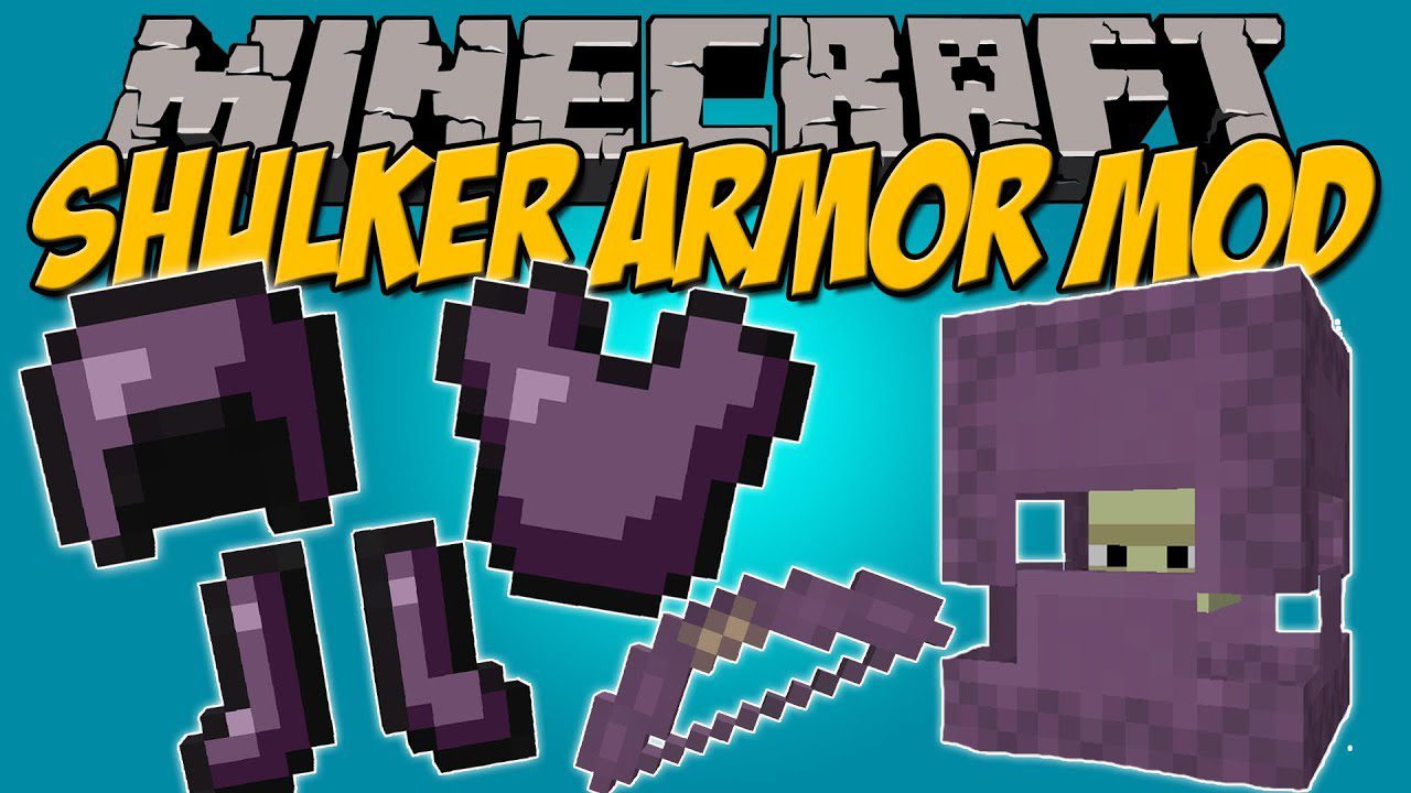 Shulker Armor Mod 1.11.2 (New Type of Long-Range Weapon) 1