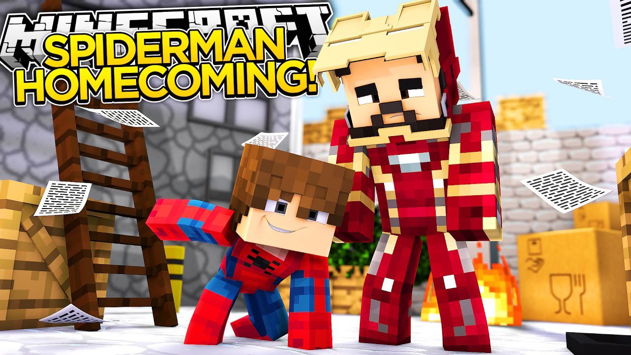 Spiderman Homecoming Mod 1.11.2 for Minecraft 1