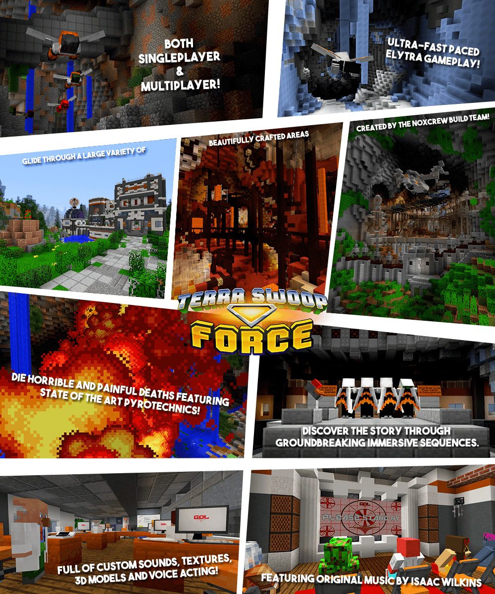 Terra Swoop Force Map 1.12.2, 1.11.2 for Minecraft 2