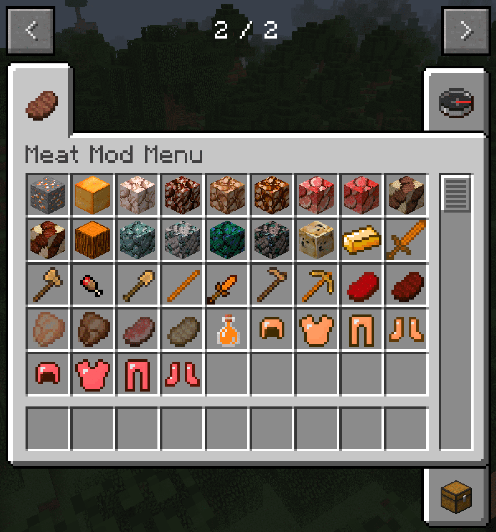 The Meat Mod 1.11.2, 1.8.9 (You are a Disgusting Human) 2