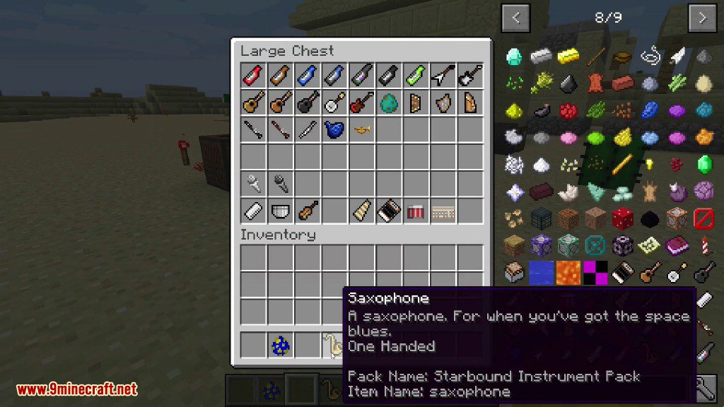 Clef Mod 1.16.5, 1.15.2 (Playing Instruments from Starbound) 8