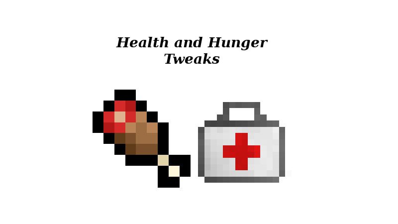 Health and Hunger Tweaks Mod 1.12.2, 1.10.2 1