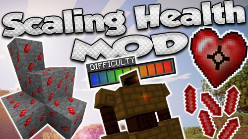 Scaling Health Mod (1.20.1, 1.19.2) – Gain Extra Health Thumbnail