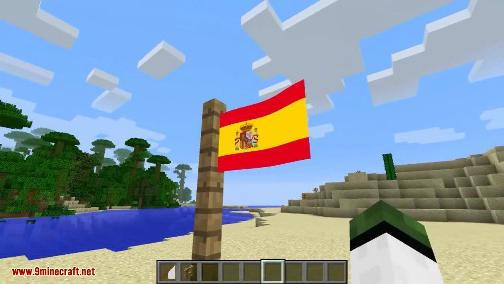 Flagged Mod 1.12.2, 1.11.2 (Waving Flags of All Countries) 7