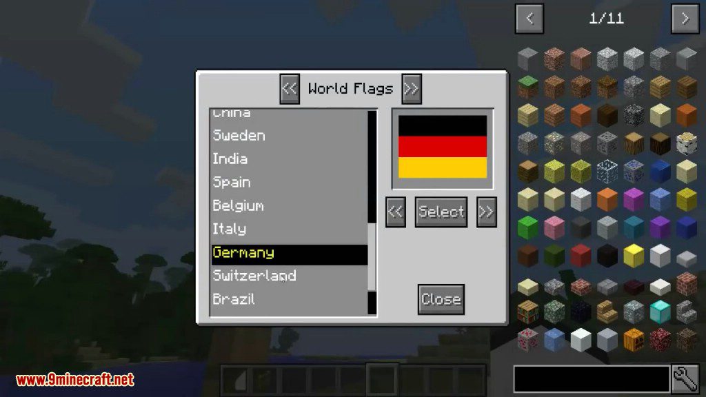 Flagged Mod 1.12.2, 1.11.2 (Waving Flags of All Countries) 8