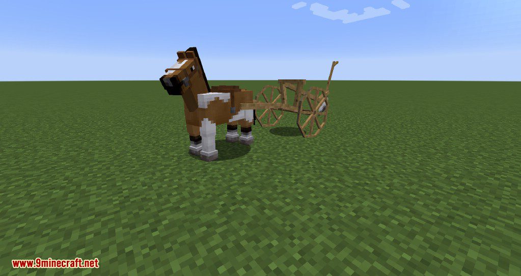 Horse Carts Mod (1.16.5, 1.15.2) - Horse Drawn Carts, Astikoor 4