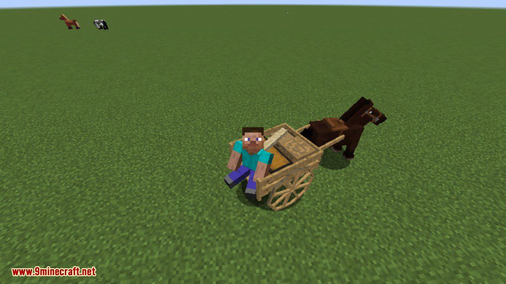 Horse Carts Mod (1.16.5, 1.15.2) - Horse Drawn Carts, Astikoor 7