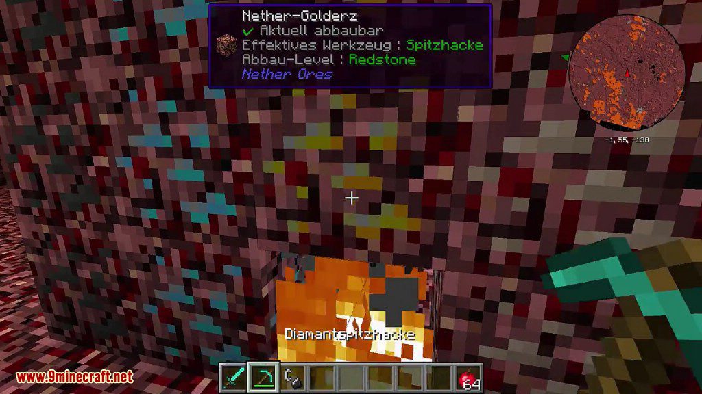 NetherOres Mod 1.7.10, 1.6.4 (More Ores in The Nether) 13