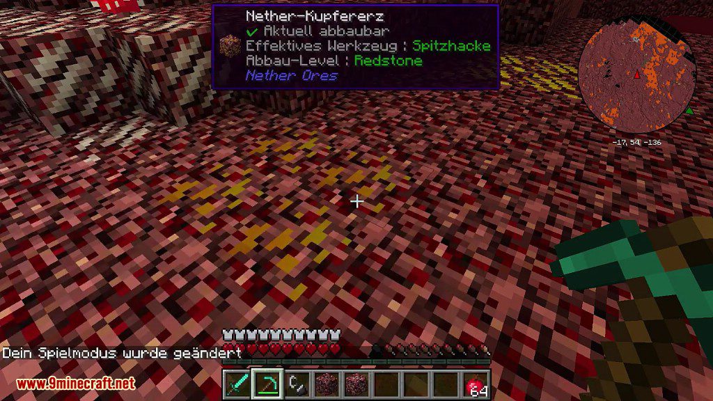 NetherOres Mod 1.7.10, 1.6.4 (More Ores in The Nether) 14