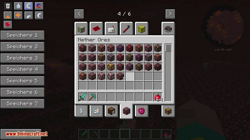 NetherOres Mod 1.7.10, 1.6.4 (More Ores in The Nether) 4