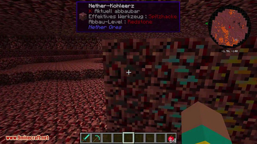 NetherOres Mod 1.7.10, 1.6.4 (More Ores in The Nether) 9