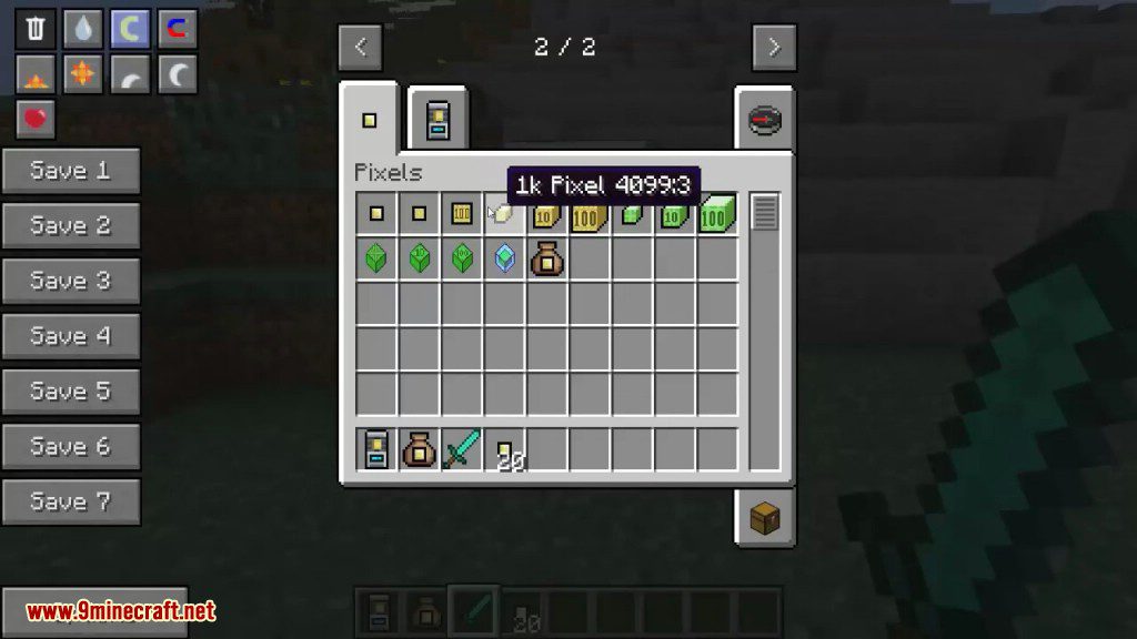 Pixels Mod 1.7.10 (Currency from Starbound Game) 8