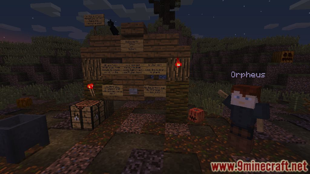 Trick or Treat Map 1.12.2, 1.12 for Minecraft 2