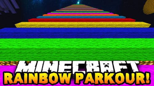 Easiest Rainbow Parkour Map 1.12.2, 1.12 for Minecraft Thumbnail