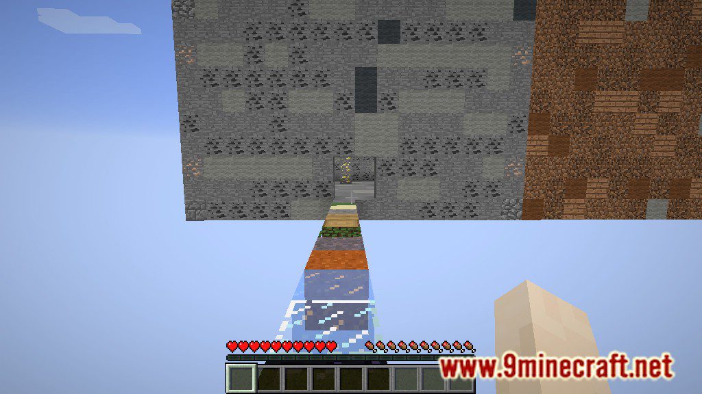 Giant Blocks Tunnel Map 1.12.2, 1.12 for Minecraft 2