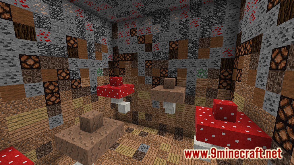 Giant Blocks Tunnel Map 1.12.2, 1.12 for Minecraft 12