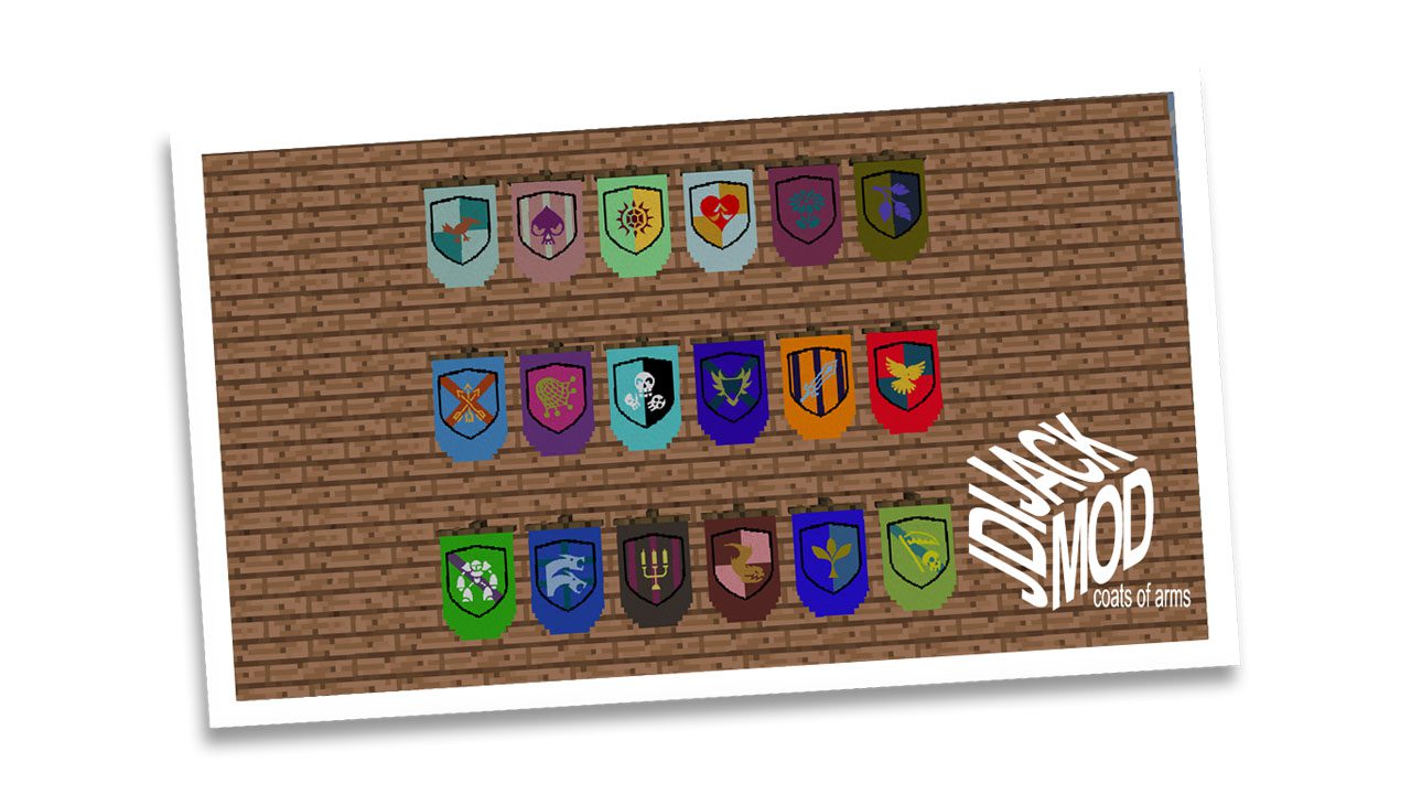 JJ Coats of Arms Mod 1.12.2, 1.10.2 (Create Your Own Patterns) 1