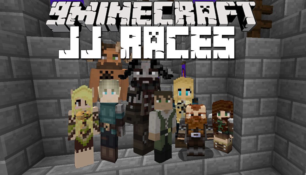 JJ Races Mod 1.12.2, 1.10.2 (Human, Dwarf, Elves, Kull) 1