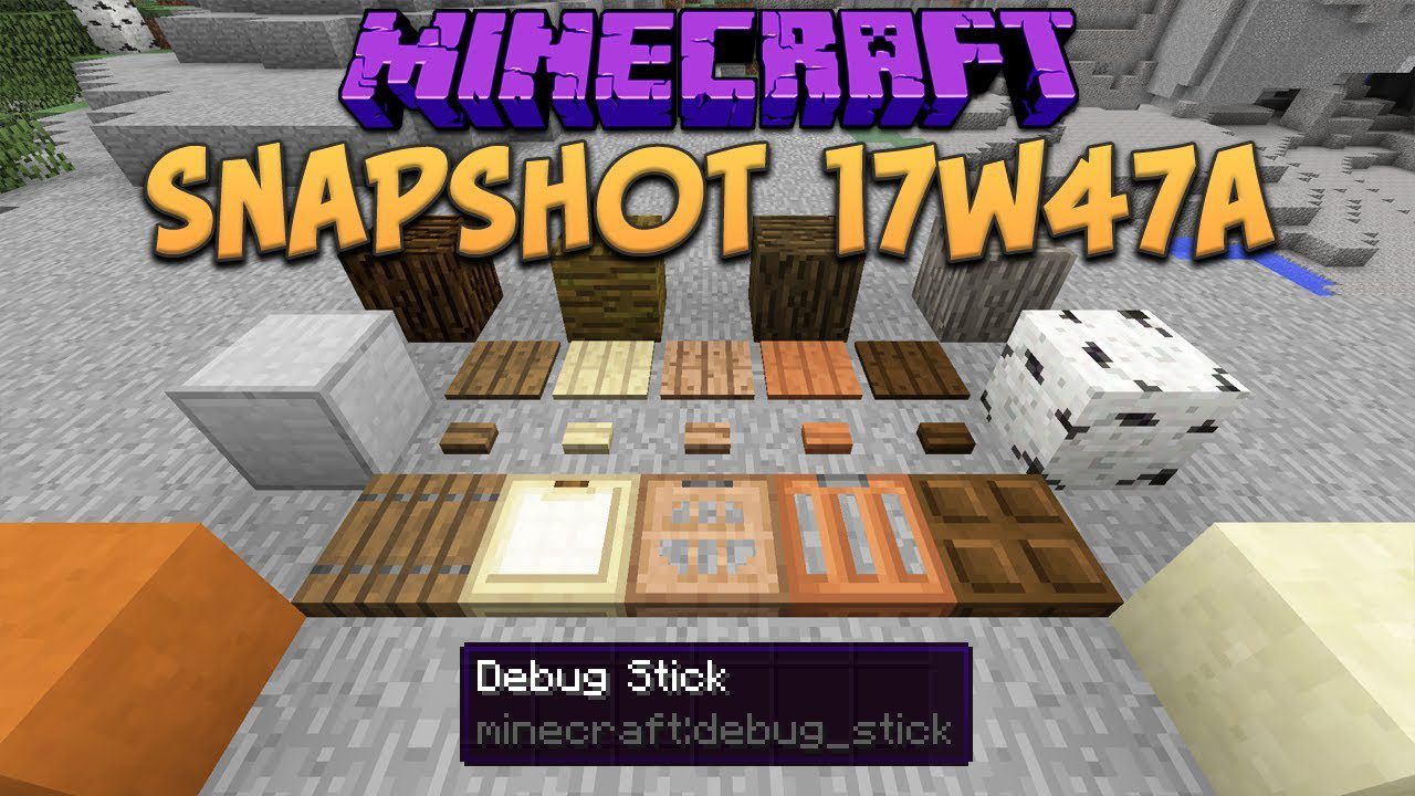 Minecraft 1.13 Snapshot 17w47a (New Creative Blocks, Trapdoors, Buttons) 1