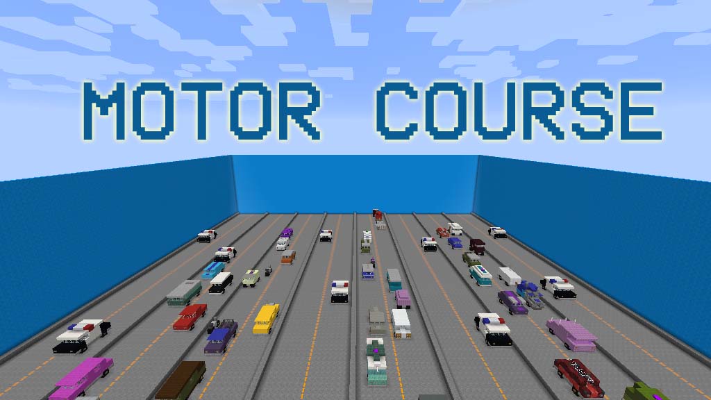 Motor Course Map 1.12.2, 1.12 for Minecraft 1