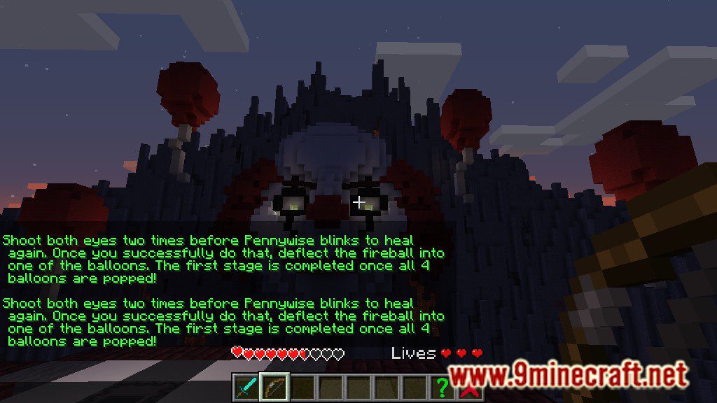 Pennywise Boss Battle Map 1.12.2, 1.12 for Minecraft 4