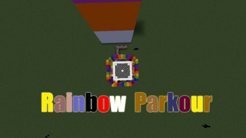 Rainbow Parkour Map 1.12.2, 1.12 for Minecraft Thumbnail