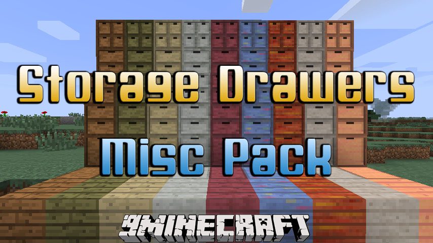 Storage Drawers Misc Pack Mod 1.7.10 (Wooden Drawer Styles) 1