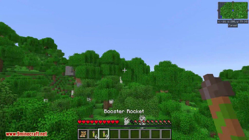 Booster Rockets Mod 1.12.2, 1.11.2 (Elytra Firework Boosters) 5