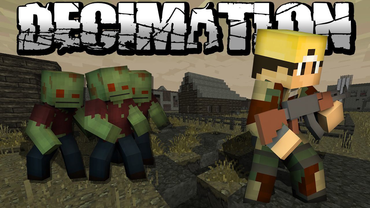 Decimation Mod 1.7.10 (Minecraft Zombie Apocalypse) 1