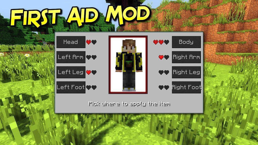 First Aid Mod (1.19.4, 1.18.2) - New Health System Mechanics 1