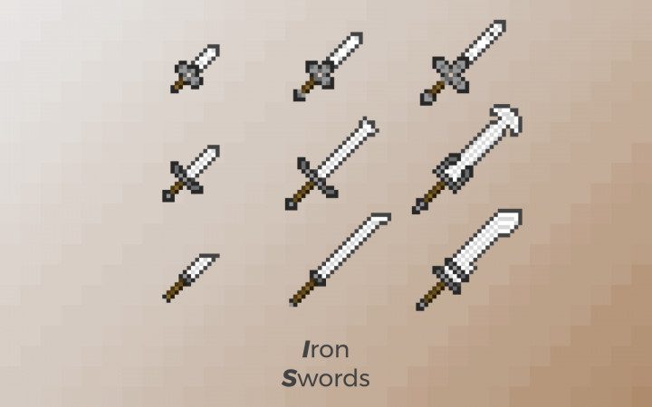 Infinity Swords Project Resource Pack 1.12.2, 1.11.2 5