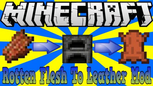 Just Another Rotten Flesh to Leather Mod (1.20.4, 1.19.4) Thumbnail