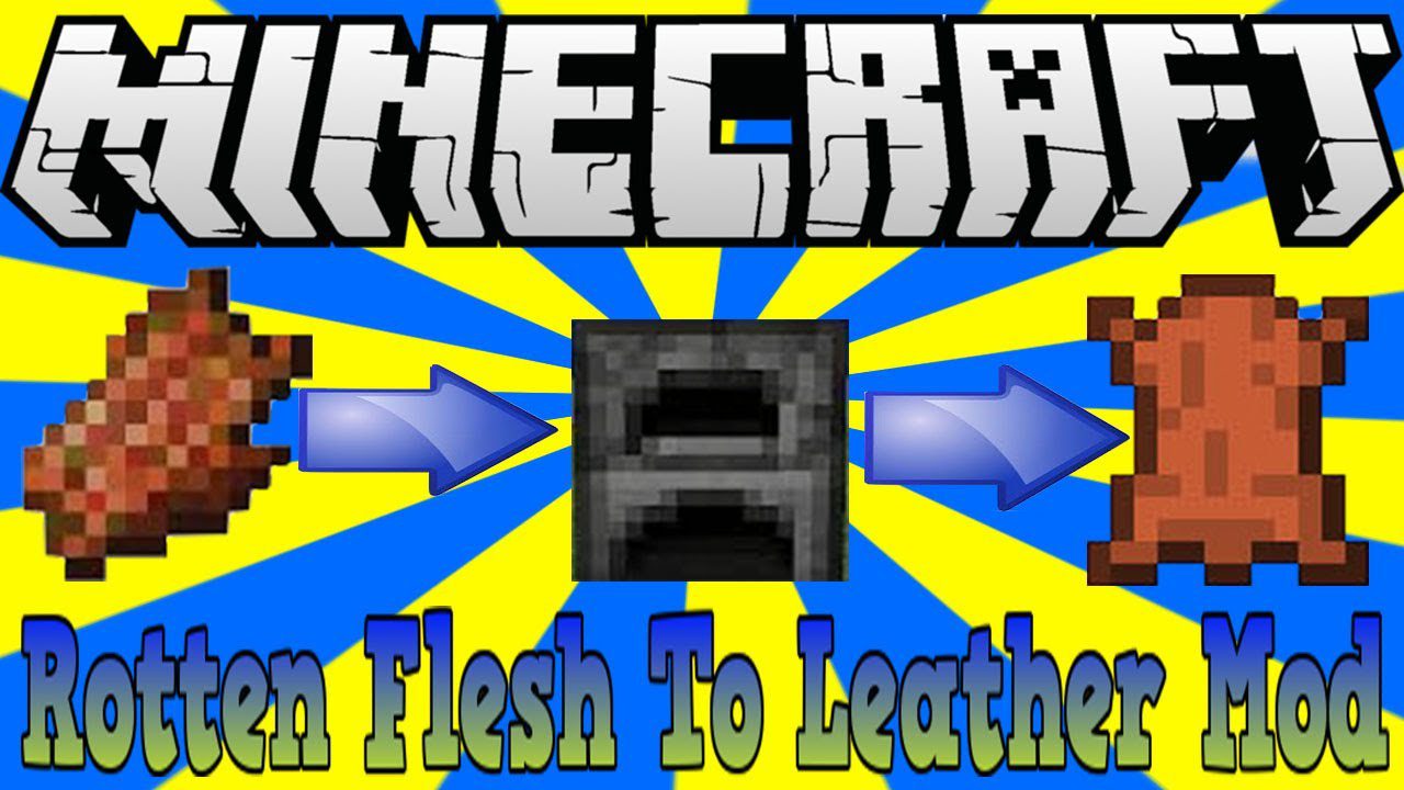 Just Another Rotten Flesh to Leather Mod (1.20.4, 1.19.4) 1