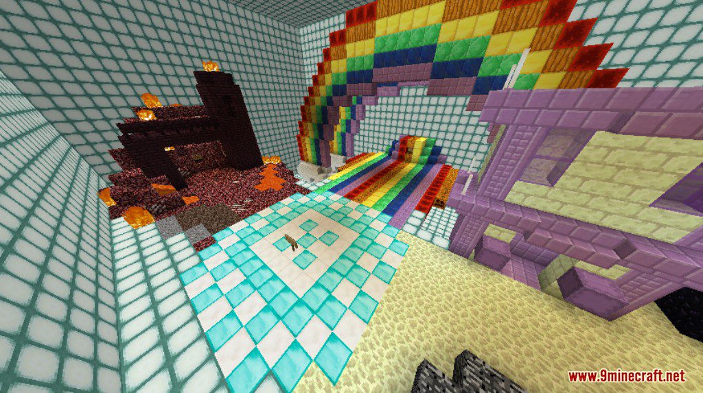 Race The Rainbow Map 1.12.2, 1.12 for Minecraft 5