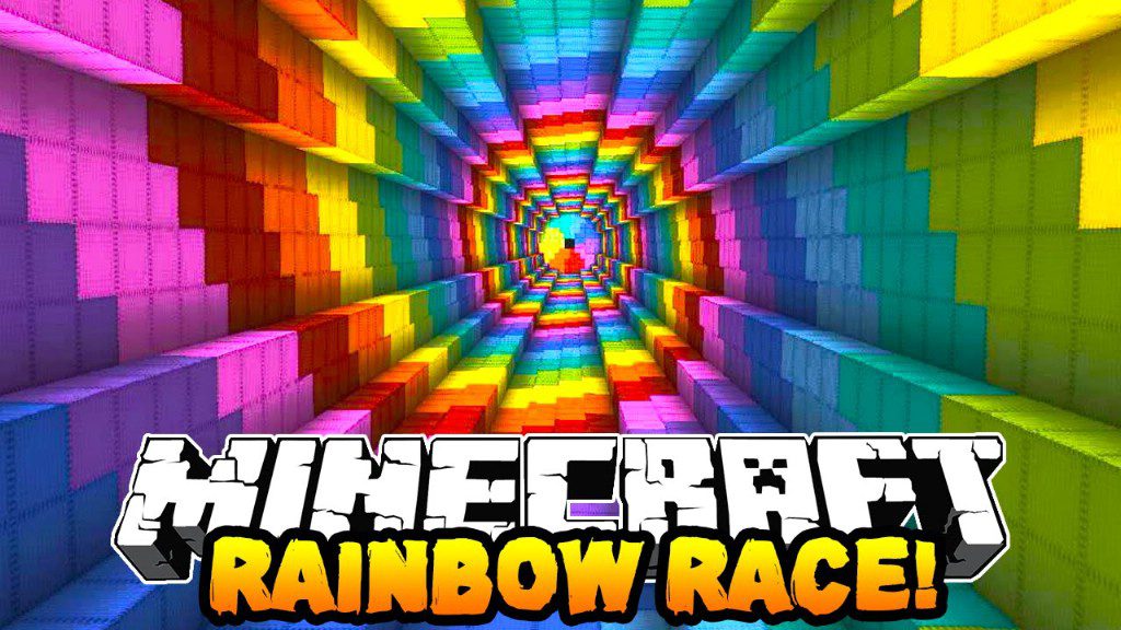 Race The Rainbow Map 1.12.2, 1.12 for Minecraft 1