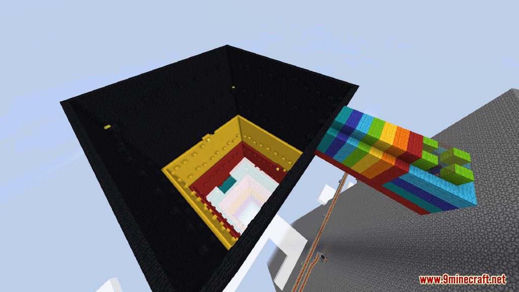 Rainbow Parkour (Dropper) Map 1.12.2, 1.12 for Minecraft 9