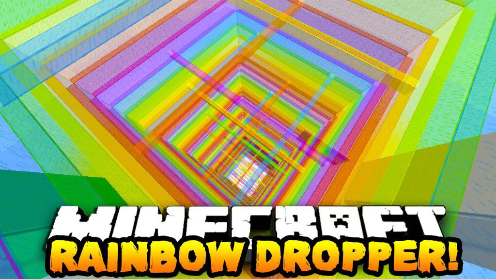 Rainbow Parkour (Dropper) Map 1.12.2, 1.12 for Minecraft 1