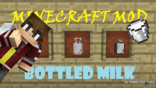 Bottled Milk Mod 1.12.2, 1.11.2 (Make Milk far Easier to Carry in Large Quantities) Thumbnail