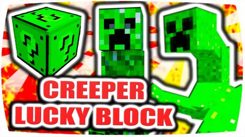 Creeper Lucky Block Mod 1.8.9 for Minecraft Thumbnail