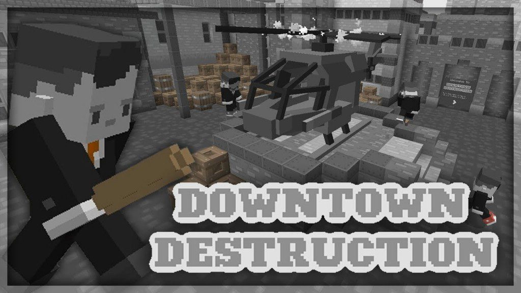 Downtown Destruction Map 1.12.2, 1.12 for Minecraft 1