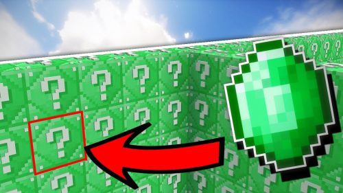 Emerald Lucky Block Mod (1.12.2, 1.8.9) – Block of Pure Epicness Thumbnail