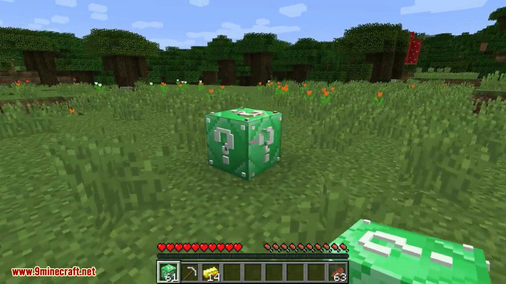Emerald Lucky Block Mod (1.12.2, 1.8.9) - Block of Pure Epicness 3