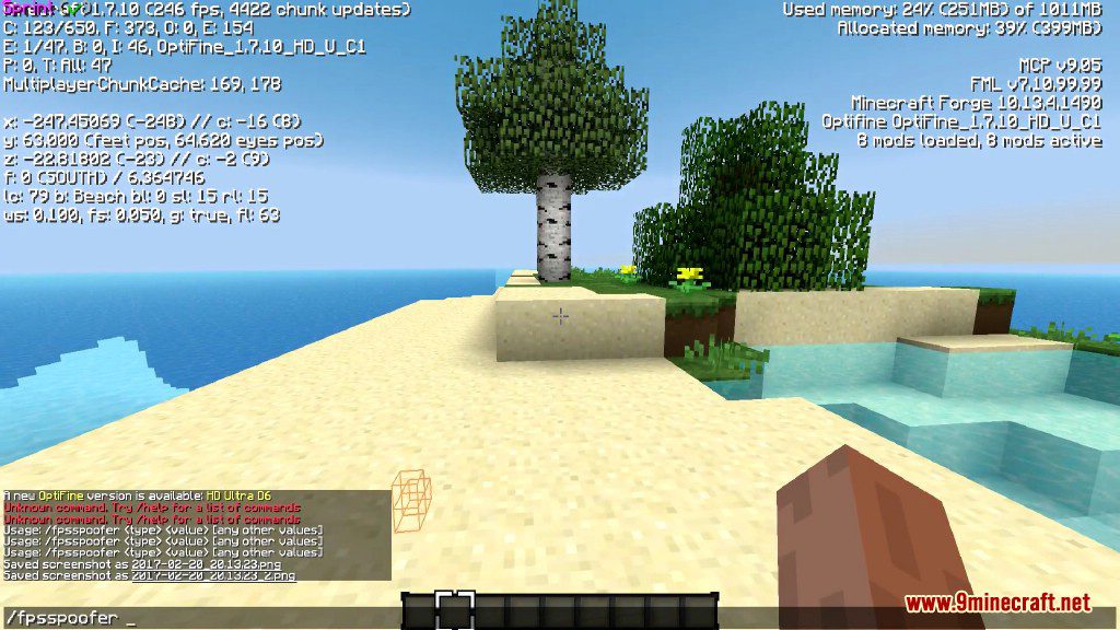 FPS Spoofer Mod 1.8.9, 1.7.10 (Fake FPS) 7