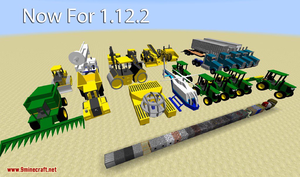 Heavy Machinery Mod 1.12.2, 1.8.9 (Realistic Tonka Trucks) 2