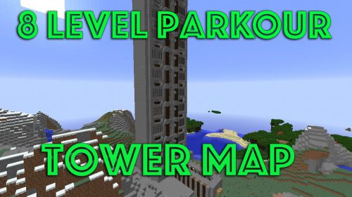 8 Level Parkour Tower Map 1.12.2, 1.12 for Minecraft Thumbnail