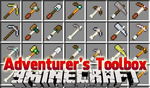 Adventurer’s Toolbox Mod 1.12.2, 1.11.2 (More Tools and Weapons) Thumbnail