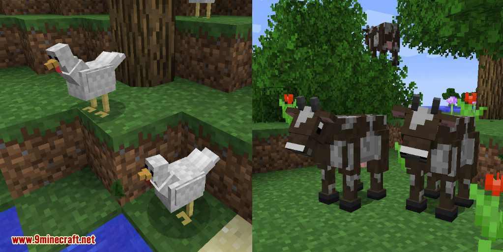 Better Animal Models Mod (1.19.2, 1.18.2) - Mobs Look Like Horse 2