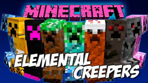 Elemental Creepers Redux Mod 1.12.2 (Creepers with Cool Abilities) Thumbnail