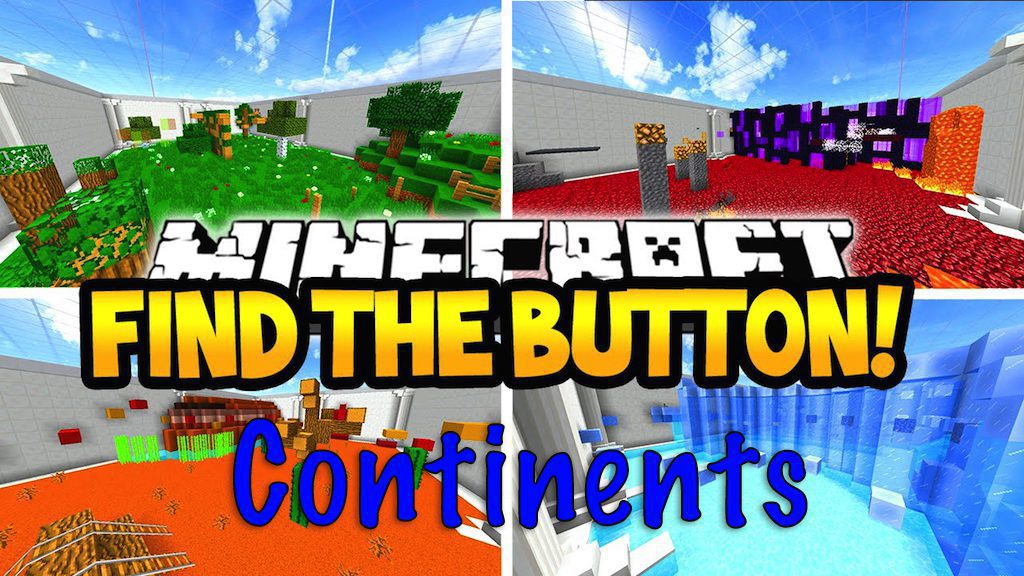 Find The Button: Continents Map 1.12.2, 1.12 for Minecraft 1